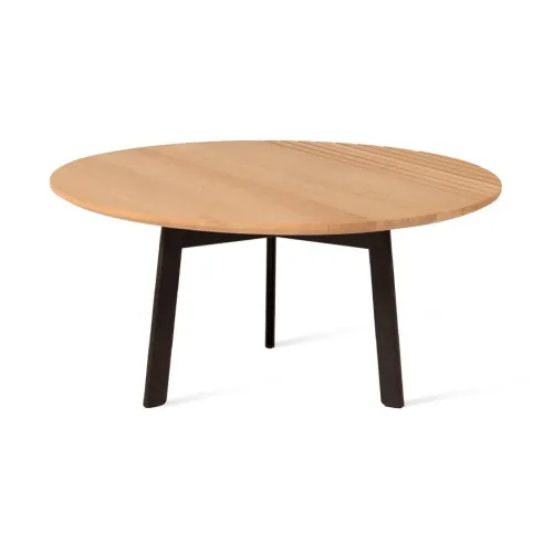 groove coffee table solid oak