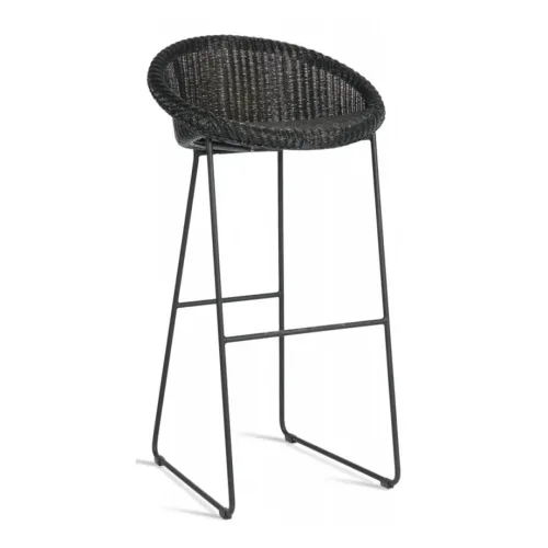 Joe bar stool sled base black 01 1