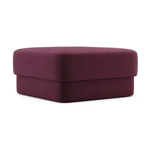 Kate large pouf Aldan 2932 fabric right view