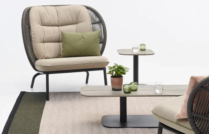 Kodo coffee table fossil grey kodo cocoon side table