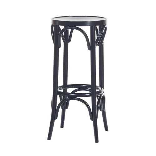 73 Bar stool black beech wood 1