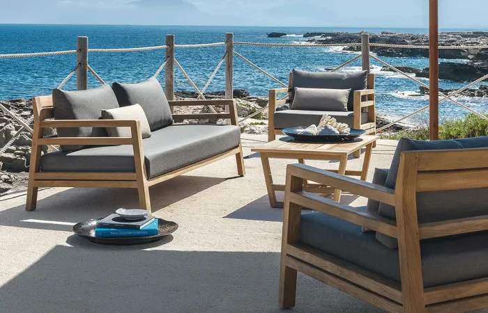 Costes 3 seater sofa with costes louge armchair and coffee table