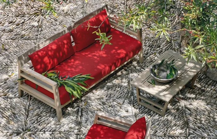 Costes 3 seater sofa with costes louge armchair and coffee table