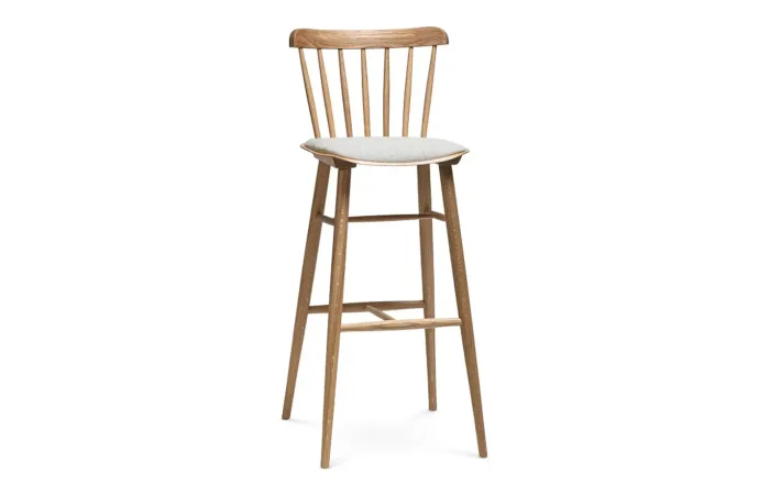 Ironica barstool with seat upholstery 6