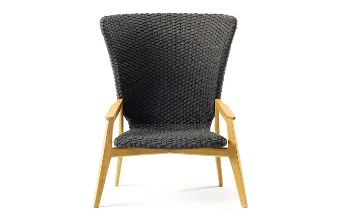 knit high back lounge armchair 3