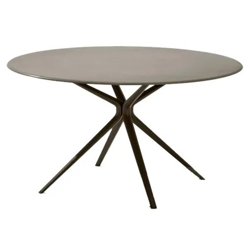 moai round aluminium dining table outdoor