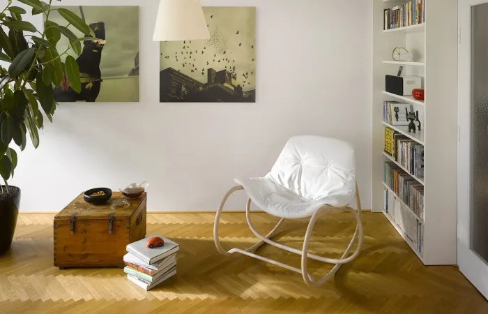 Wave 599 rocking armchair 8
