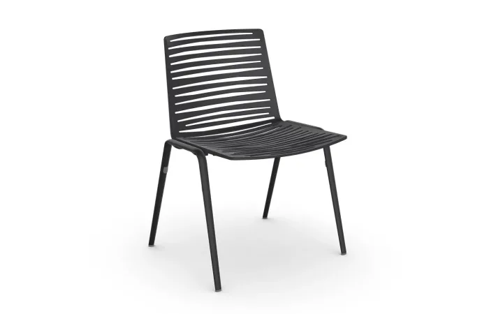 zebra chair black
