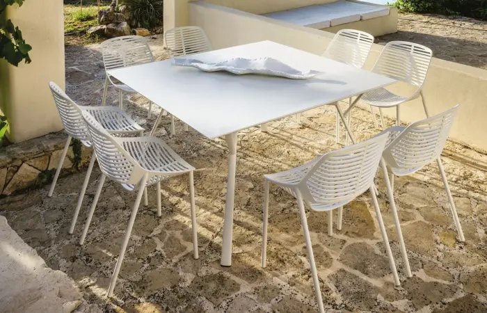 radice aluminium outdoor square table 1