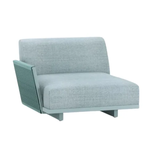 solaris armchair with woven patter