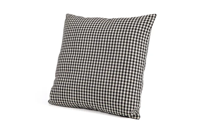 checks black and white back cushion rafael