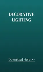 Decorative lighting hover banner