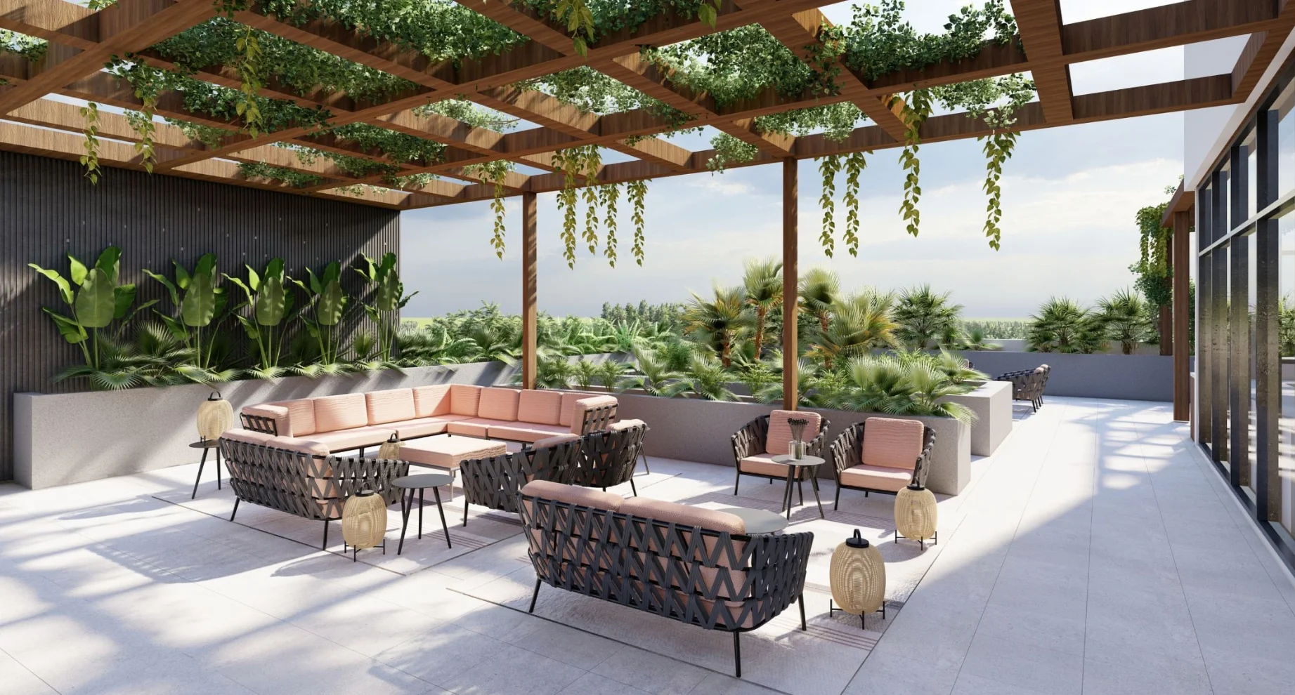 In gnpc ghana outdoor roof terrace