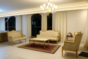 Lounge area, Embassy residency in Brussels, Belgium